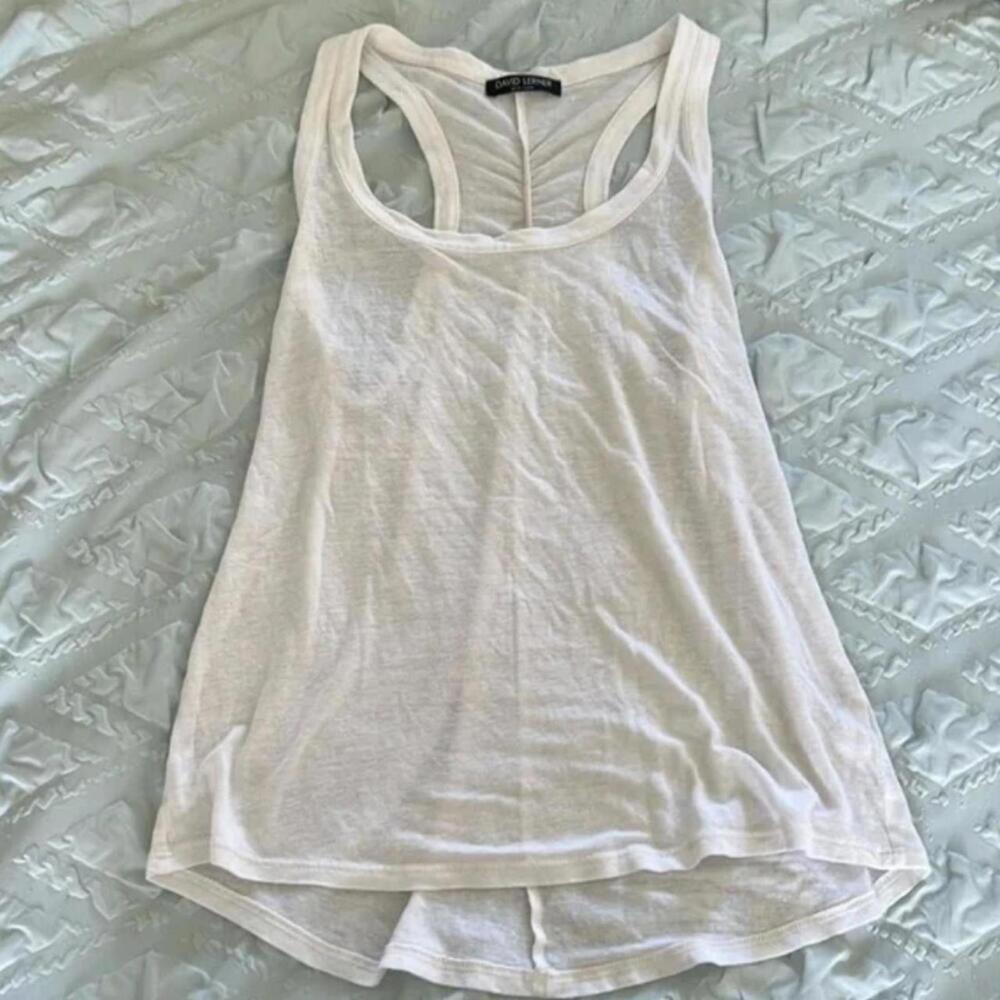 David lerner tank white racerback